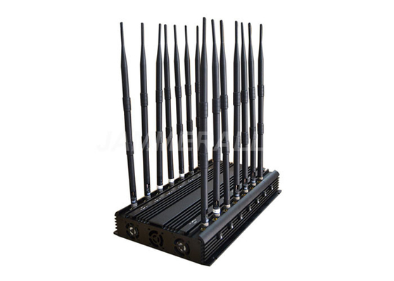 Regelbare UHFvhf-Stoorzender/het Signaalstoorzender van 3G 4G Krachtig met 14 Antennes