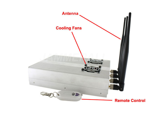 De Stoorzender van het de Telefoonsignaal van de Desktopcel, CDMA/3G/GSM Blocker met 2 Koelventilators