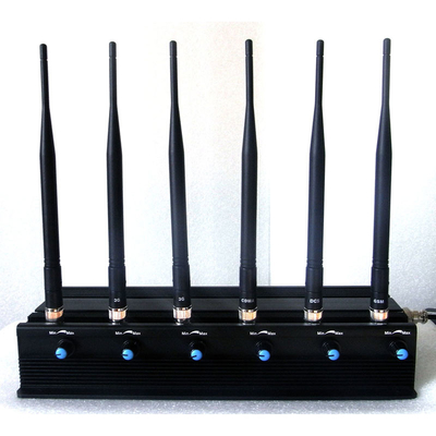 Regelbare het Signaalblocker van de Celtelefoon Stoorzender 6 Antennescdma GSM het Type van PCs van DCS