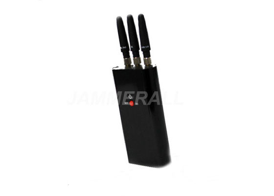 kwaliteit  3 Antennas Portable Cell Phone Jammer , Mini - Pocket Size Mobile Signal Jammer fabriek