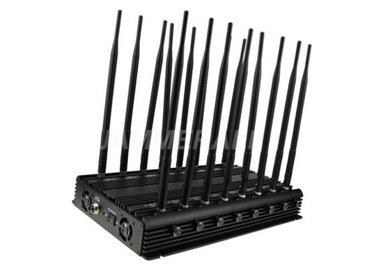 kwaliteit  16 Antennas UHF VHF Jammer , All - In - One Cell Phone Signal Blocker fabriek