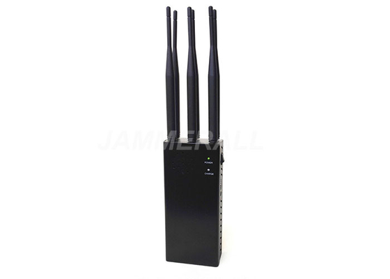 Draagbare Mobiele het Signaalstoorzender 6 van 3G 4G Antennes typt met 30m Blokkerende Waaier